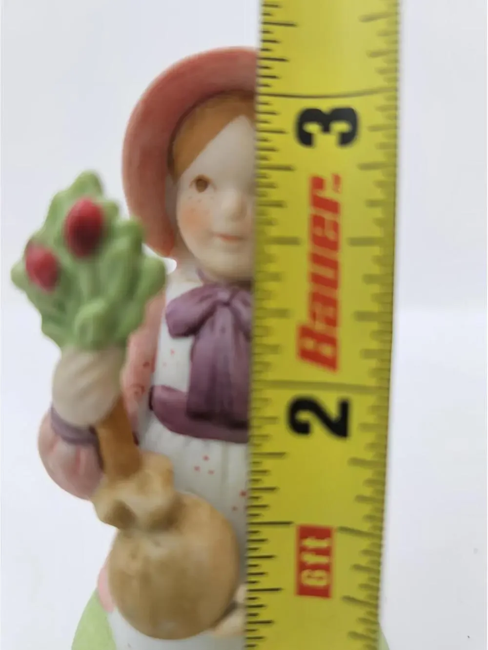 Vintage Holly Hobbie Figurine Girl Gardener Watering Can Flowers 70s Retro